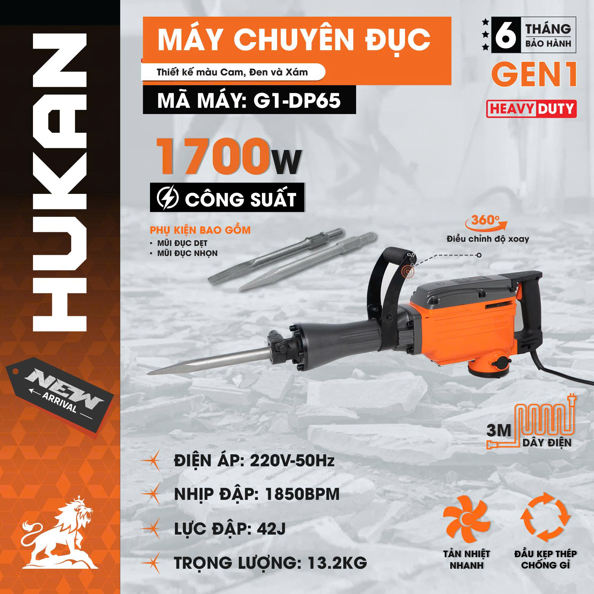 MÁY CHUYÊN ĐỤC (GEN1) - F G1-DP65 - 2 MÁY CHUYÊN ĐỤC (GEN1) - F G1-DP65 - 2