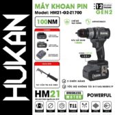 MÁY KHOAN PIN 13MM HM21-G2-Z1700
