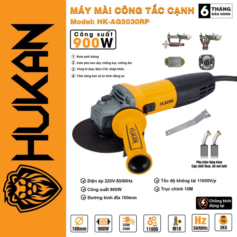 MÁY MÀI CÔNG TẮC CẠNH HK-AG5030RP - 2 MÁY MÀI CÔNG TẮC CẠNH HK-AG5030RP - 2