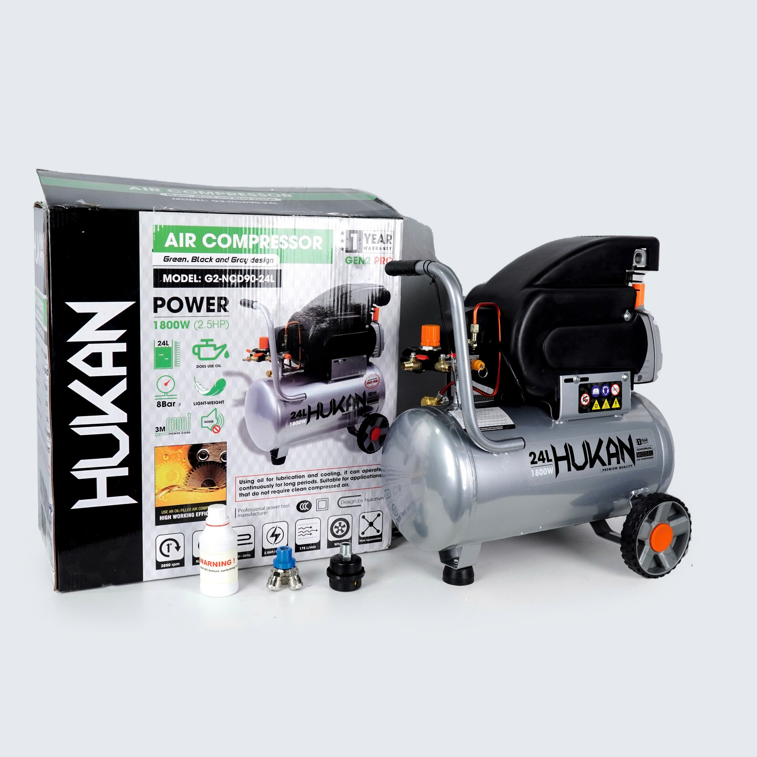 MÁY NÉN KHÍ CÓ DẦU (GEN2 PRO) G2-NCD90-24L MÁY NÉN KHÍ CÓ DẦU (GEN2 PRO) G2-NCD90-24L