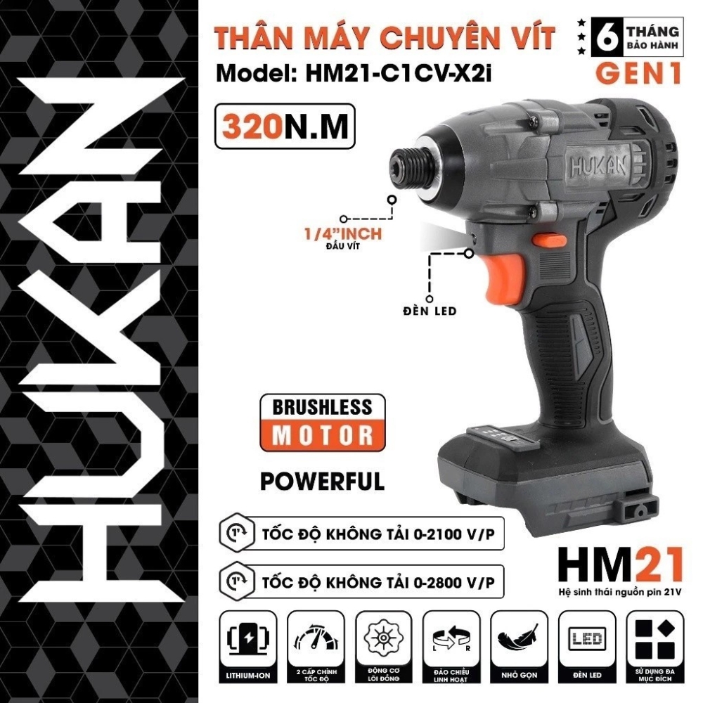 THÂN MÁY CHUYÊN VÍT (GEN 1) HM21-C1CV-X21 THÂN MÁY CHUYÊN VÍT (GEN 1) HM21-C1CV-X21