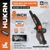 THÂN MÁY CƯA XÍCH PIN 8INCH (GEN 1) - F G1-CX1108