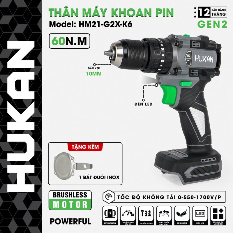 THÂN MÁY KHOAN PIN 3 CHỨC NĂNG 10MM BODY HM21-G2C-K6 THÂN MÁY KHOAN PIN 3 CHỨC NĂNG 10MM BODY HM21-G2C-K6