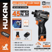 BỘ CHUYÊN VÍT TRƯỢT CVT 345 - PIN 16V, 45N.M