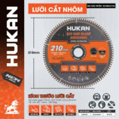 Lưỡi cắt nhôm 210mm (GEN 2) G2-SBA210A Hukan chuyên Dùng cắt nhôm ống tròn, nhôm chữ V, nhôm định hình, nhôm thanh dẹt