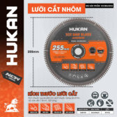 Lưỡi chuyên cắt nhôm 255mm G2-SBA255A Hukan Dùng cắt nhôm ống tròn, nhôm chữ V, nhôm định hình, nhôm thanh dẹt