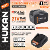 Combo Pin sạc Hukan CB-FX4500 sạc 1.5AH (GEN 2) dòng xả 10c