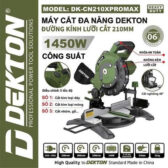 Máy Cắt Đa Năng Dekton DK-CN210XPROMAX dùng lưỡi 210mm chưa kèm lưỡi