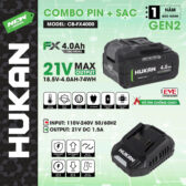 Combo Pin sạc Hukan CB-FX4000 sạc 1.5AH (GEN 2) dòng xả 15c