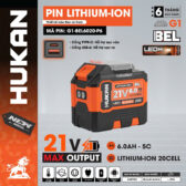 PIN 20Cells 6.0Ah (GEN 1) HUKAN G1-BEL6020-P6