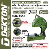Máy cắt sắt hợp kim tua chậm Dekton 2500W 355mm DK- CHK355XPRO (Kèm 1 lưỡi cắt)